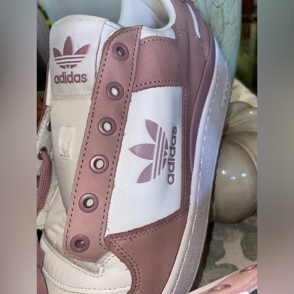 Adidas Pink and White Retro Athletic Shoes - Picture 3 of 12